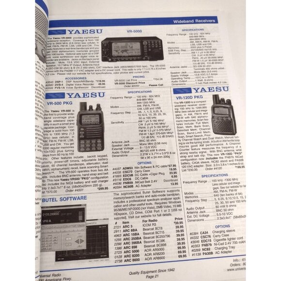 Universal Radio Inc Magazine 2009 Radios Scanners Amplifier Antenna Shortwave - Picture 5 of 8